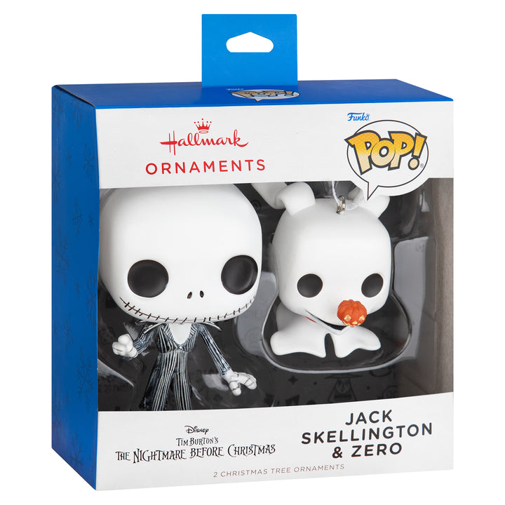 HALLMARK FUNKO NBX JACK & ZERO 2PK CHRISTMAS ORNAMENTS