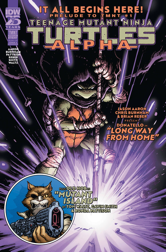 TEENAGE MUTANT NINJA TURTLES ALPHA #1 COVER A BURNHAM