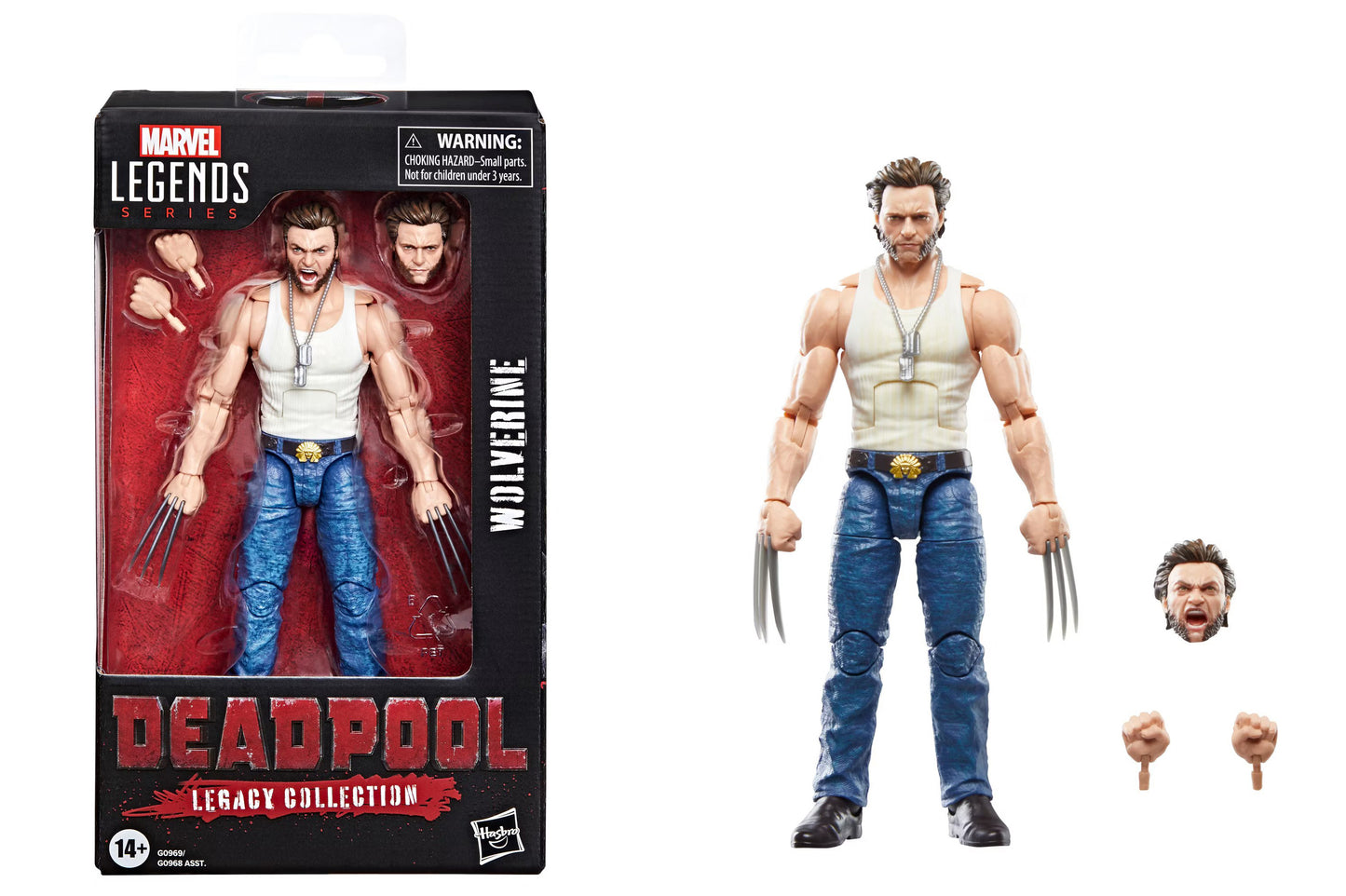 MARVEL LEGENDS 6 INCH DEADPOOL LEGACY COLL WOLVERINE ACTION FIGURE