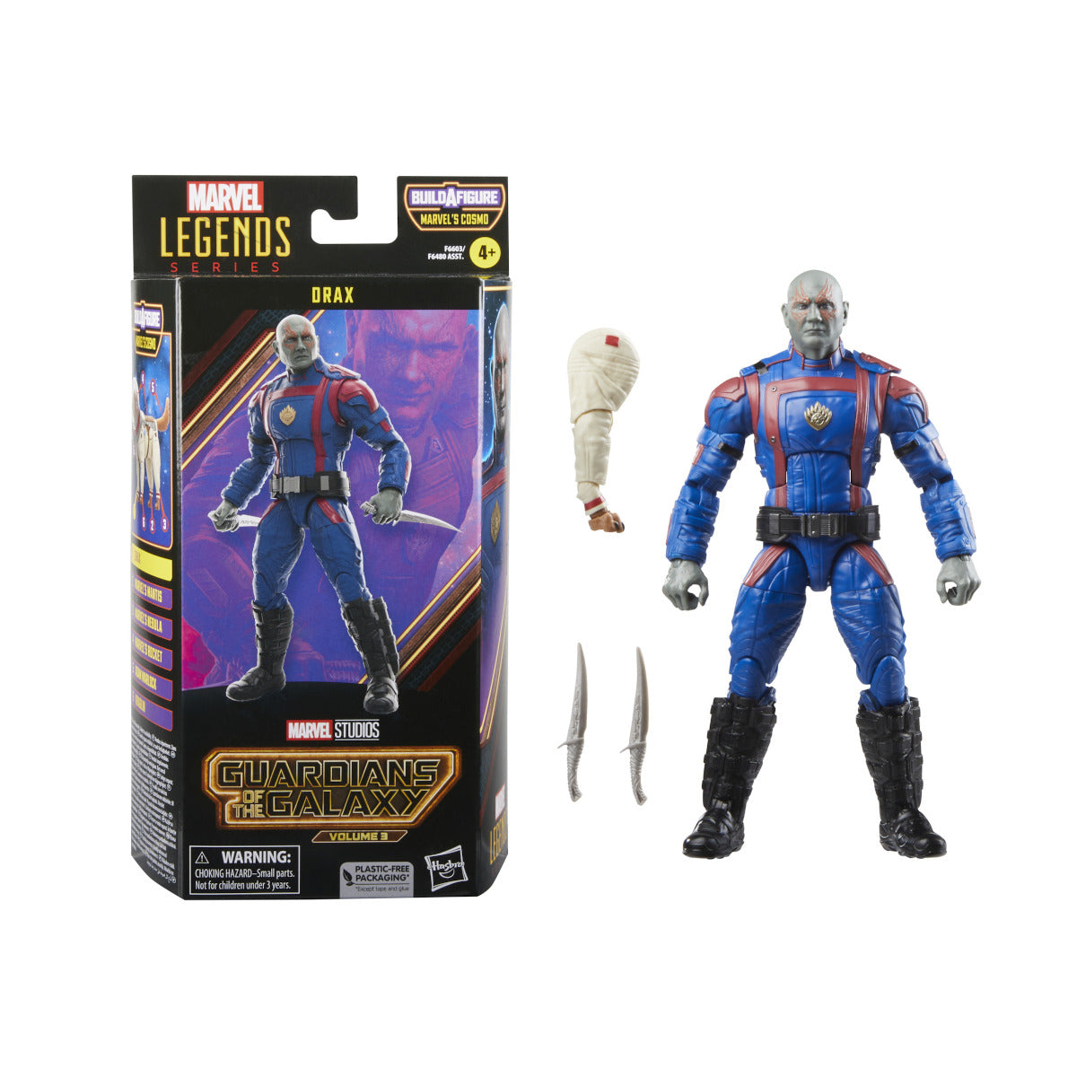 MARVEL LEGENDS 6IN GOTG3 DRAX ACTION FIGURE (BAF COSMO)