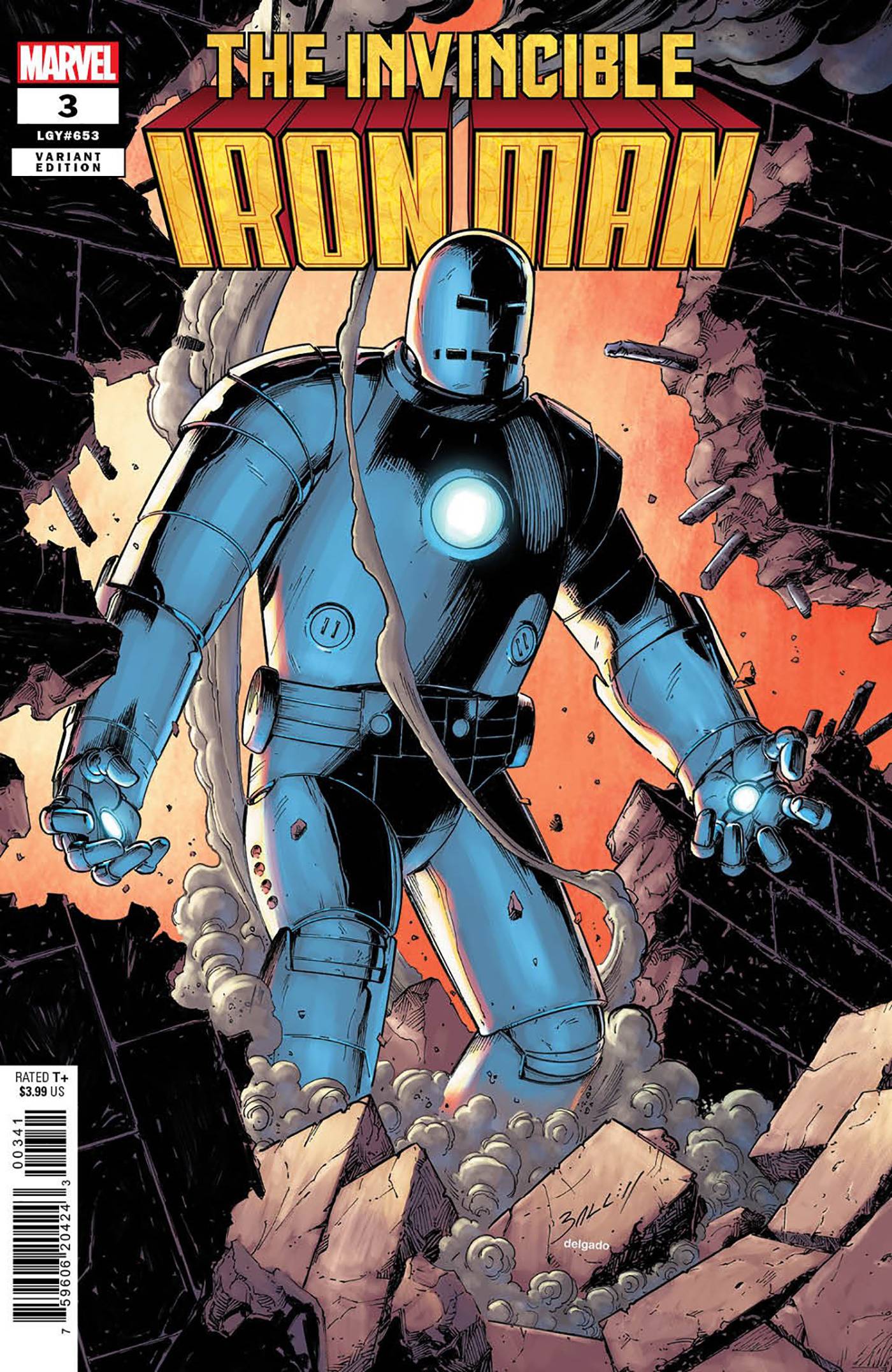 INVINCIBLE IRON MAN #3 1:25 BAGLEY VARIANT