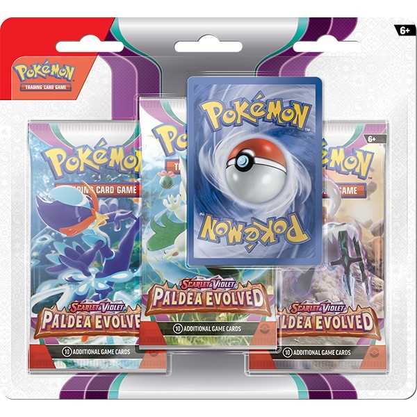 Pokemon TCG: Scarlet & Violet 2 Paldea Evolved 3-Pack Booster