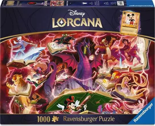 LORCANA GLIMMERS OF THE REALM: RUBY 1000 PC PUZZLE