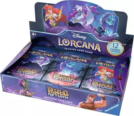 DISNEY LORCANA SET 4 - URSULA'S RETURN  - FULL SEALED BOOSTER BOX (24 PACKS)