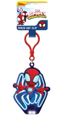 SPIDEY & FRIENDS (GLOW) TORCH KEYCLIP