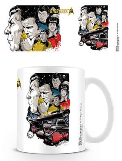 STAR TREK 50TH ANNIVERSARY 11 FL OZ MUG