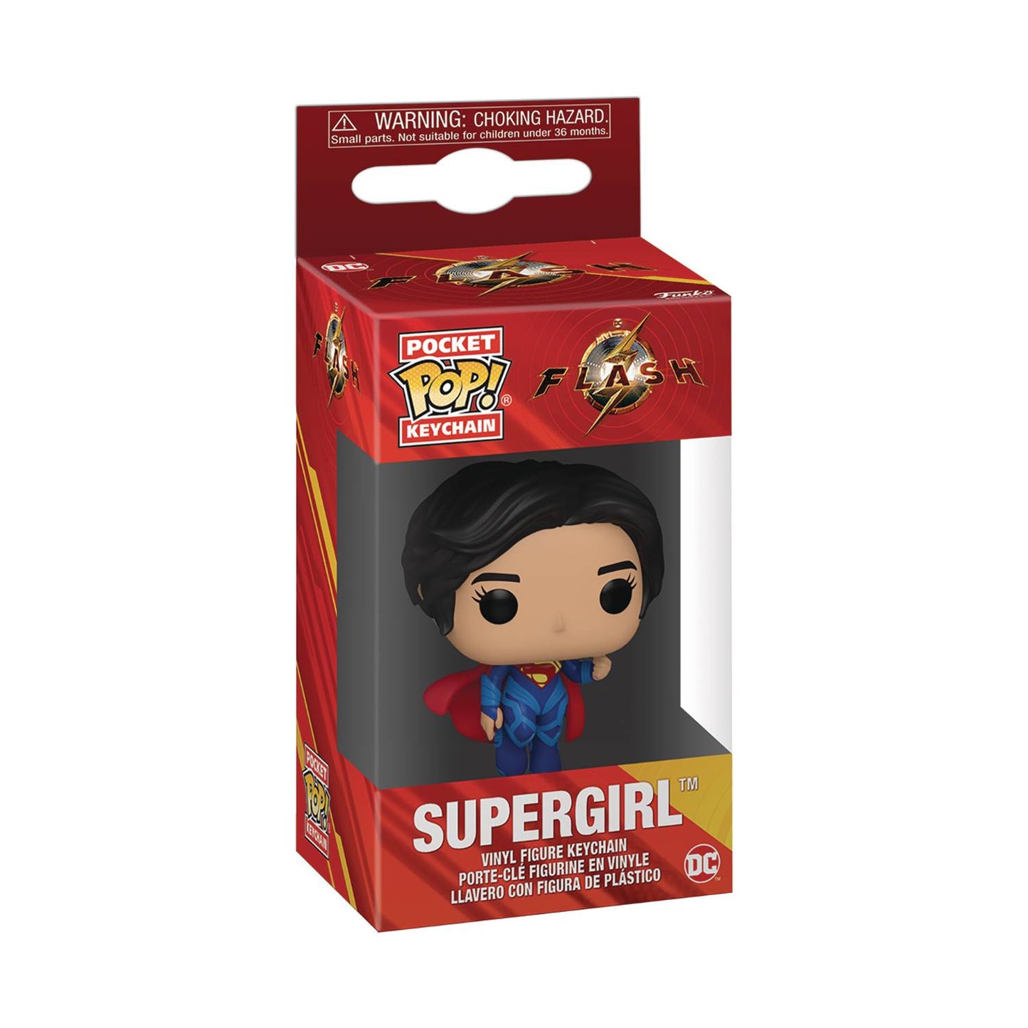 POCKET POP THE FLASH SUPERGIRL KEYCHAIN