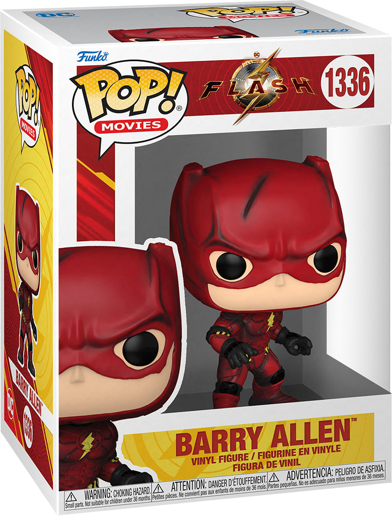 POP MOVIES THE FLASH BARRY ALLEN RED SUIT VINYL FIGURE