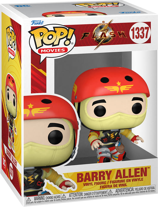 POP MOVIES THE FLASH BARRY ALLEN PROTOTYPE SUIT VINYL FIGURE