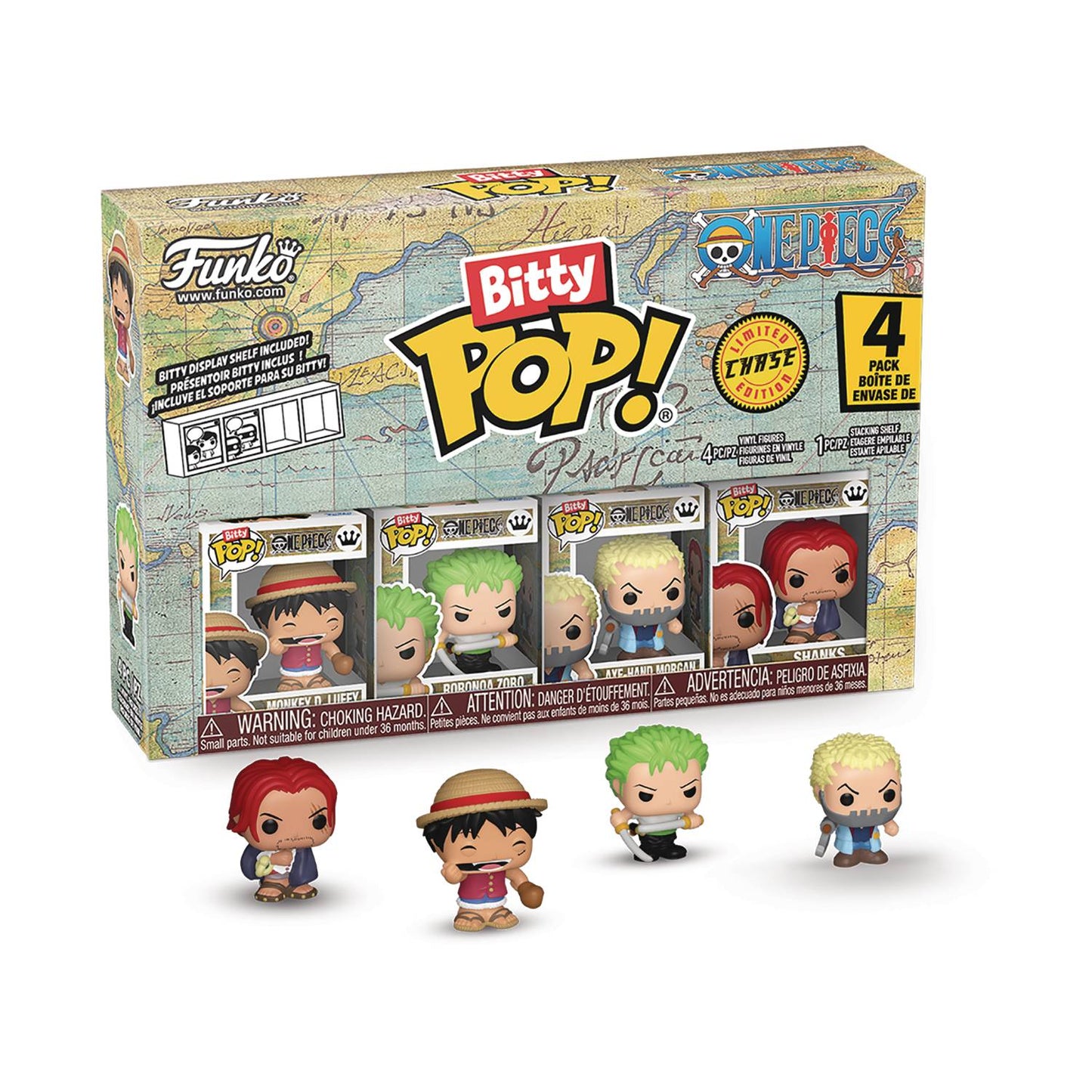 BITTY POP ONE PIECE LUFFY 4 PK