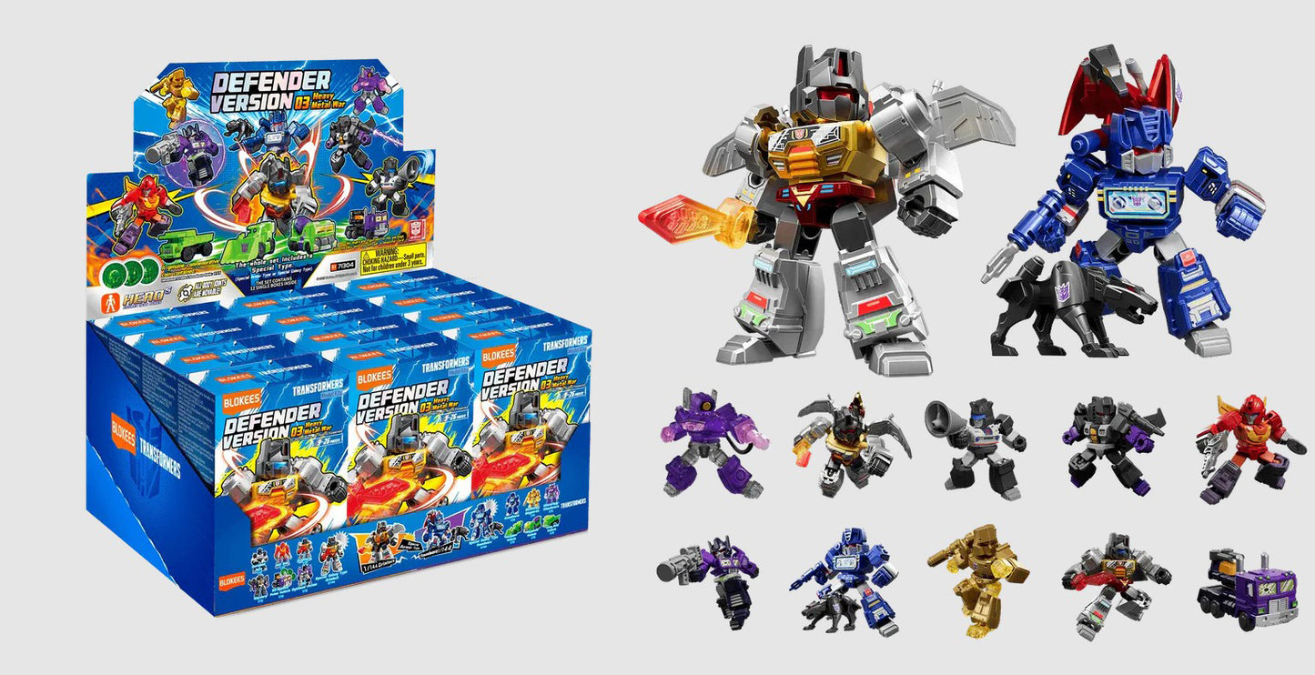 BLOKEES TRANSFORMERS DEFENDER VERSION 3 MINI MODEL BLIND BOX