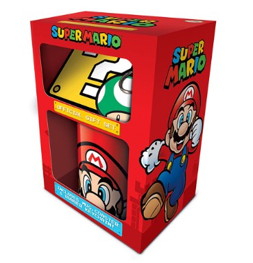 SUPER MARIO (MARIO) GIFT SET (MUG, COASTER & KEYCHAIN)