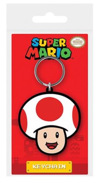 SUPER MARIO (TOAD) RUBBER KEYCHAIN