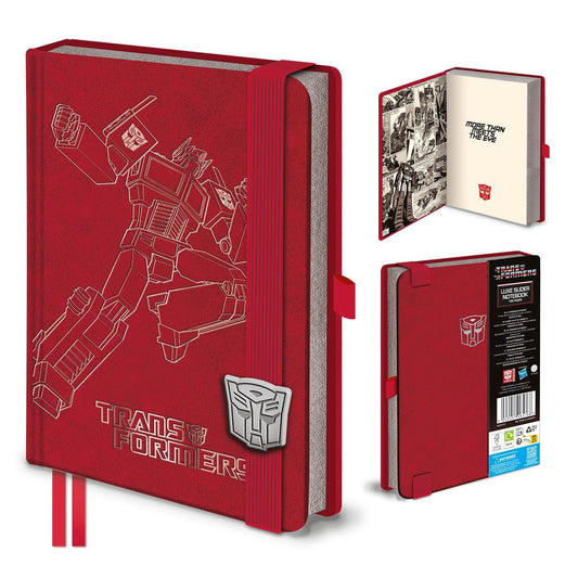 TRANSFORMERS OPTIMUS PRIME LUXE SLIDER A5 NOTEBOOK