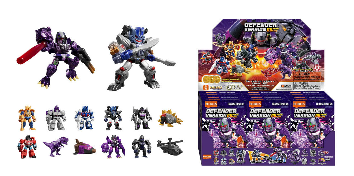 BLOKEES TRANSFORMERS DEFENDER VER 6 MINI MODEL BLIND BOX