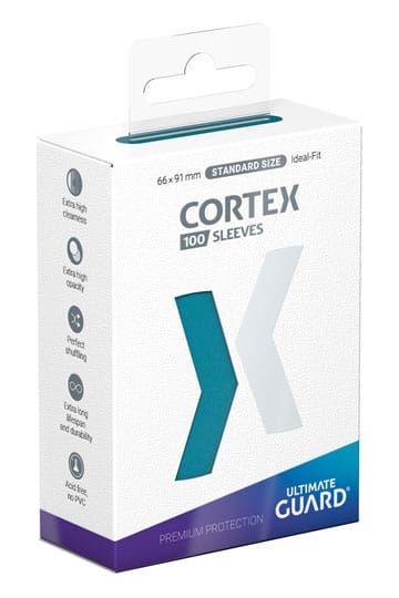 ULTIMATE GUARD CORTEX SLEEVES STANDARD SIZE  (100) - PETROL