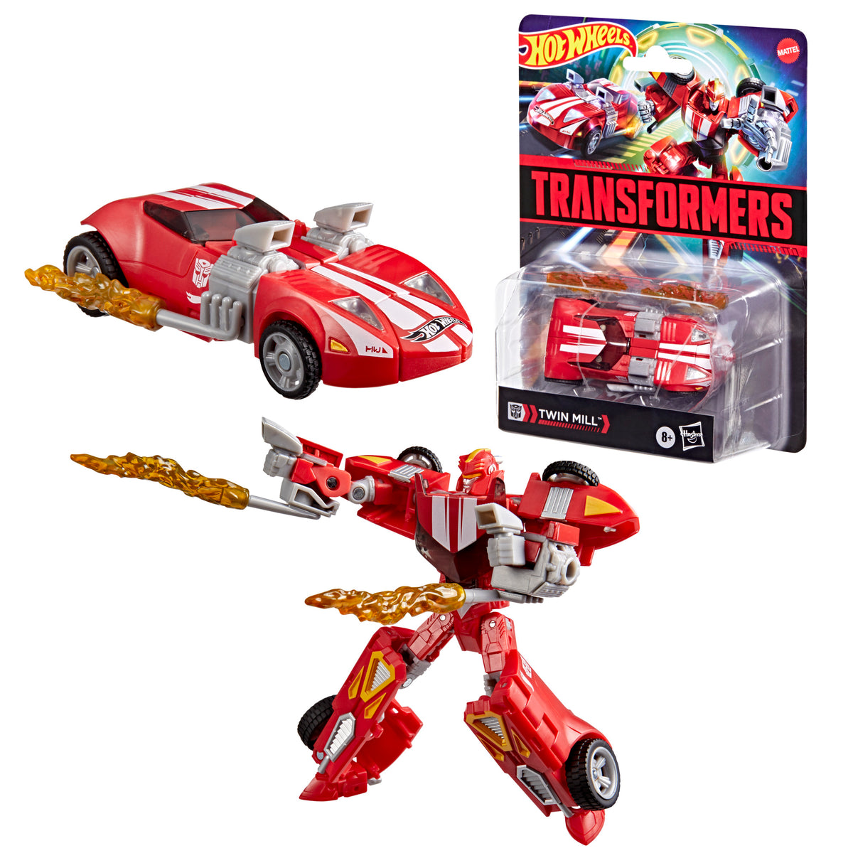 TRANSFORMERS X HOT WHEELS RED TWIN MILL