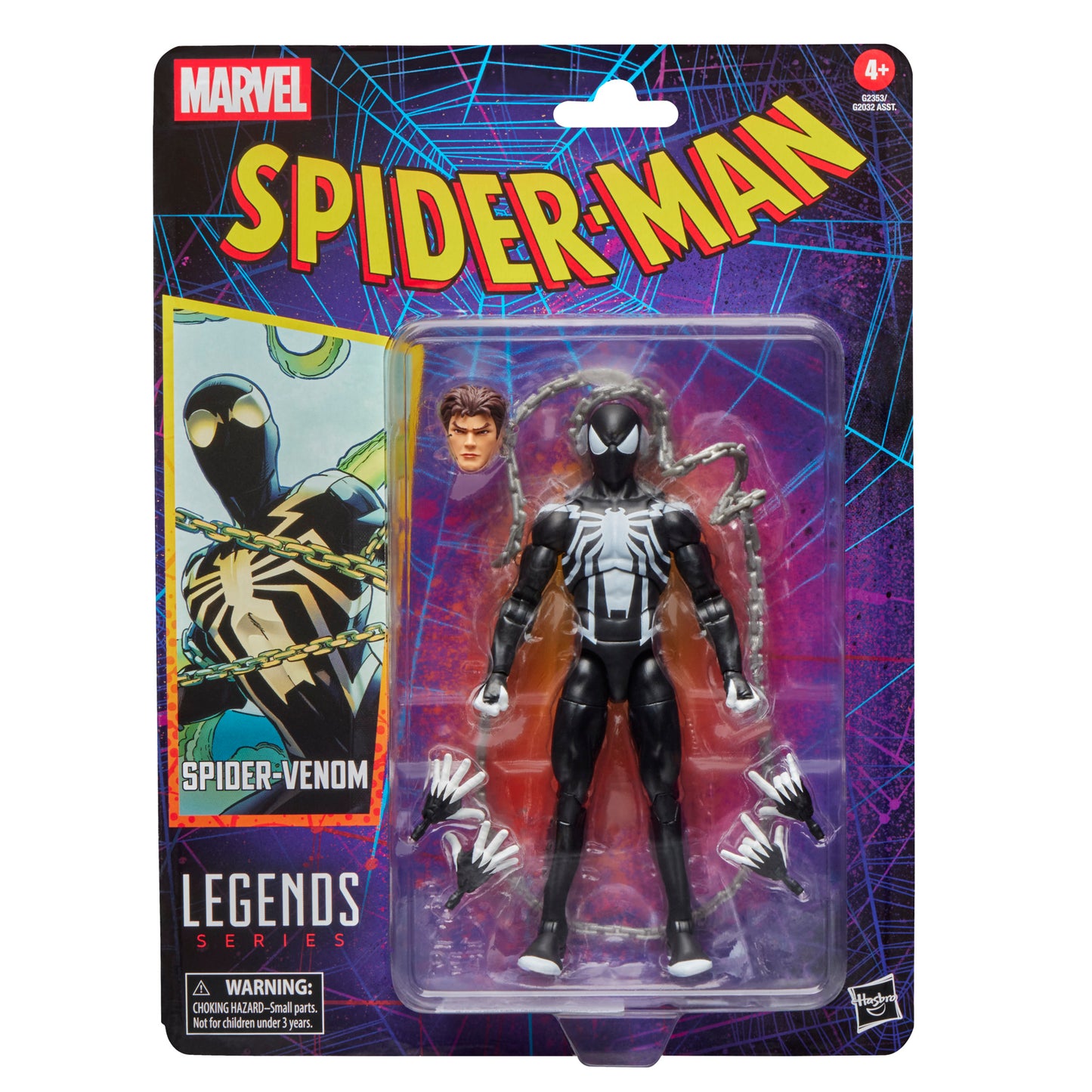 SPIDER-MAN LEGENDS RETRO 6IN SPIDER-VENOM AF