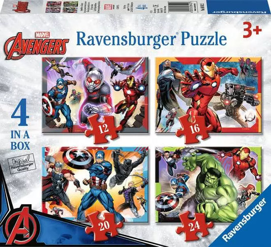 MARVEL AVENGERS 4 IN A BOX PUZZLE