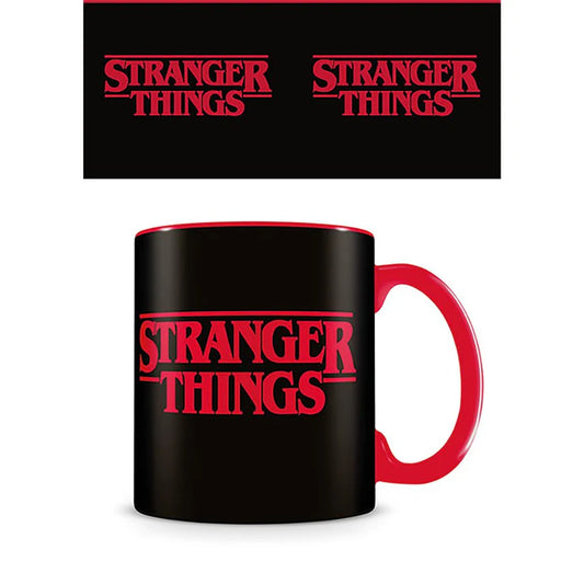 STRANGER THINGS LOGO MUG (RED & BLACK)