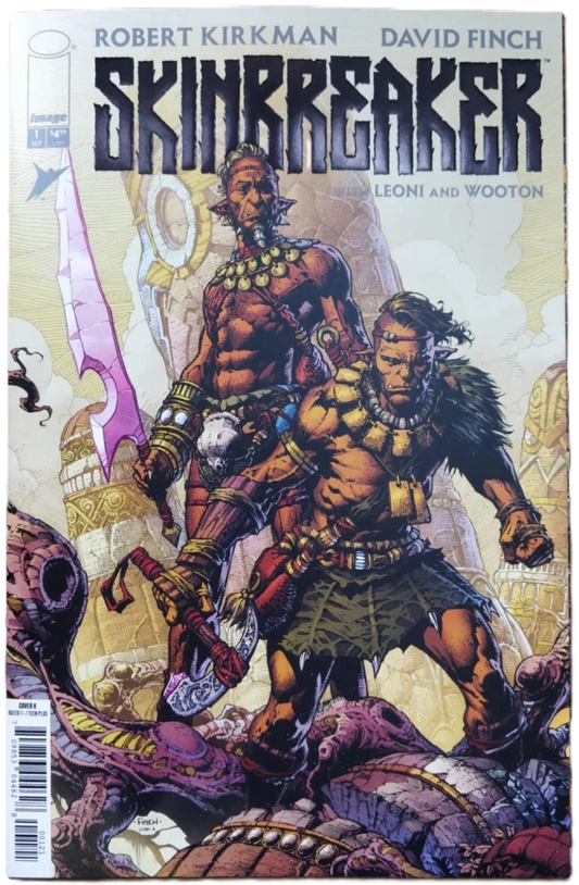 SKINBREAKER #1 COVER K DAVID FINCH & ANNALISA LEONI BLACK FOIL LOGO THANK YOU VARIANT