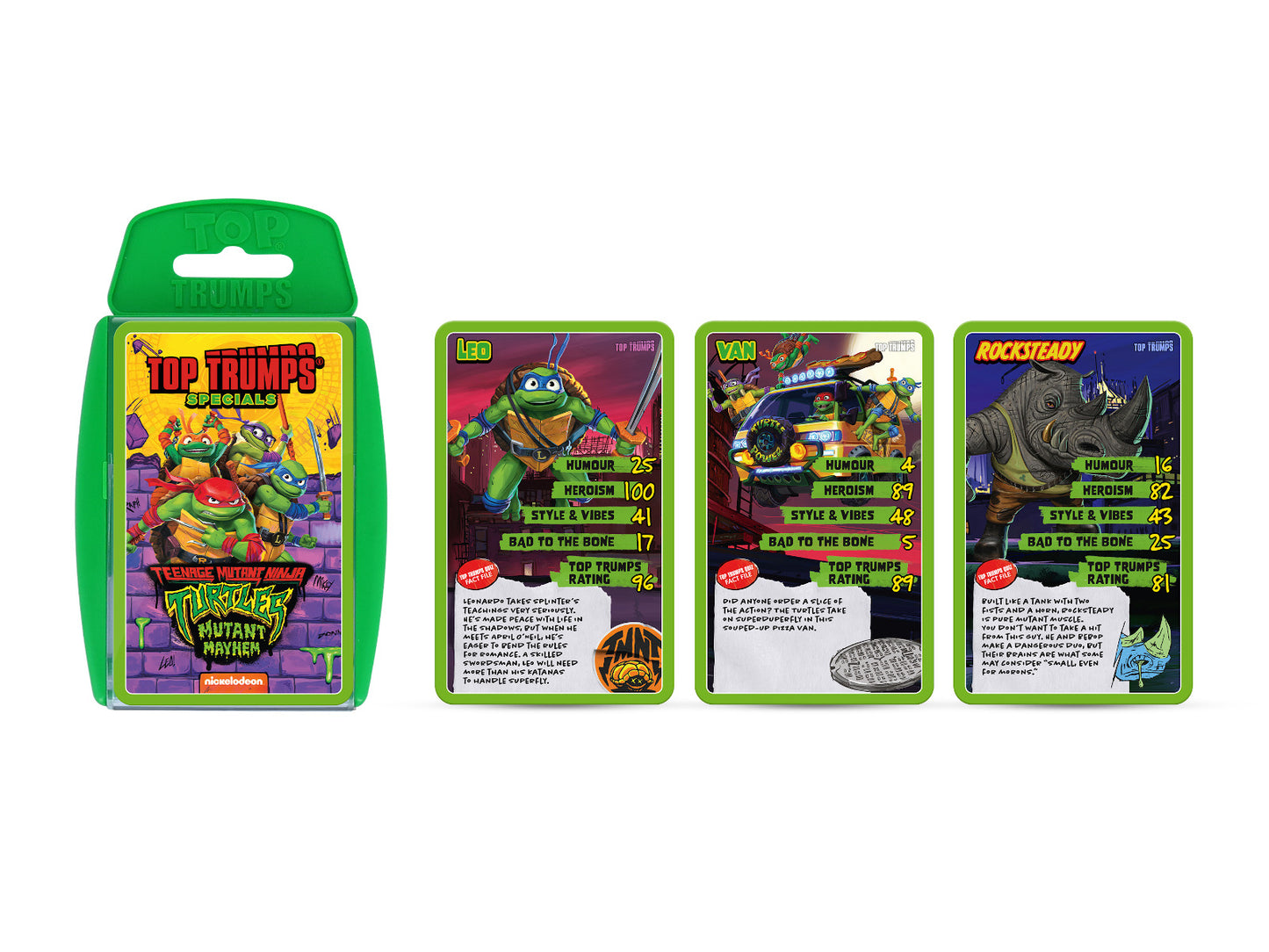 TEENAGE MUTANT NINJA TURTLES TOP TRUMPS SPECIALS