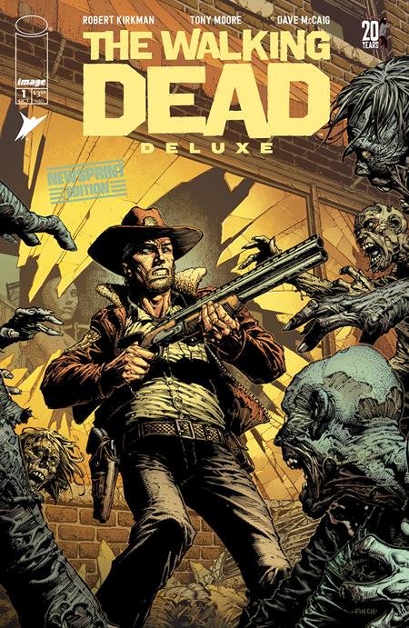 WALKING DEAD DELUXE #1 NEWSPRINT EDITION (ONE SHOT) DAVID FINCH AND DAVE MCCAIG