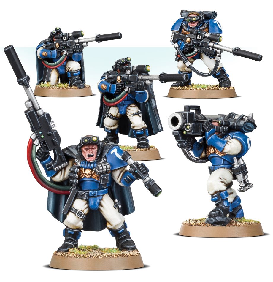 SPACE MARINES SCOUTS WITH SNIPER RIFLES