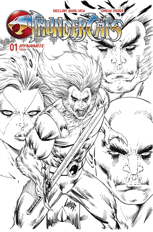 THUNDERCATS #1 CVR ZG 1:10 FOC VARIANT LIEFELD B&W