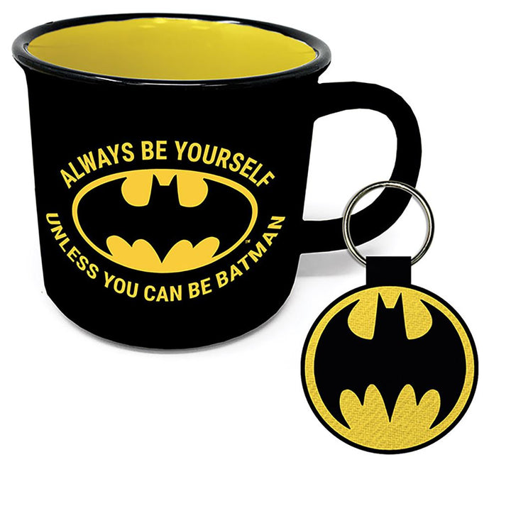 BATMAN MUG & KEYCHAIN (ALWAYS BE YOURSELF UNLESS YOU CAN BE BATMAN)