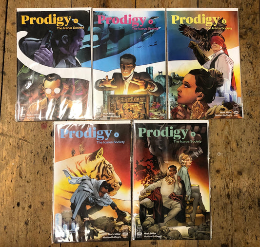 Prodigy: The Icarus Society #1/#2/#3/#4/#5  VF/NM complete series Image Mark Millar SET