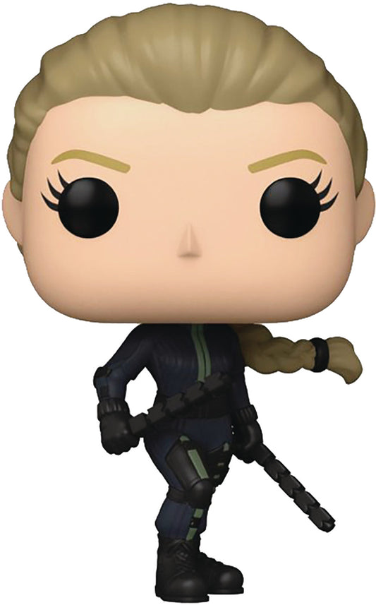 POP TV HAWKEYE YELENA W/ CHASE VINYL FIG