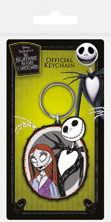 NIGHTMARE BEFORE CHRISTMAS (JACK & SALLY) RUBBER KEYC