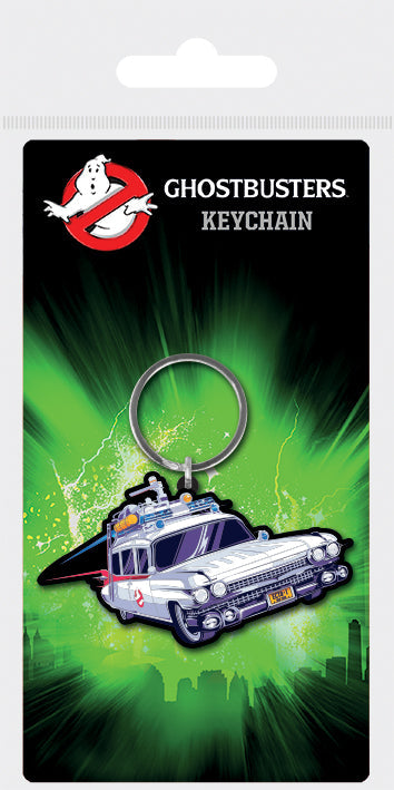 GHOSTBUSTERS (ECTOMOBILE) RUBBER KEYCHAIN