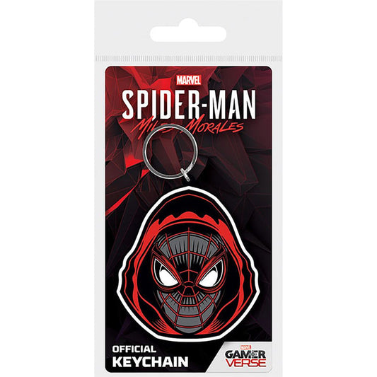 SPIDER-MAN MILES MORALES (HOODED) RUBBER KEYCHAIN