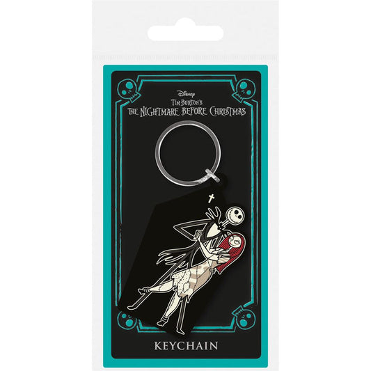 THE NIGHTMARE BEFORE CHRISTMAS (JACK & SALLY) RUBBER KEYCHAIN