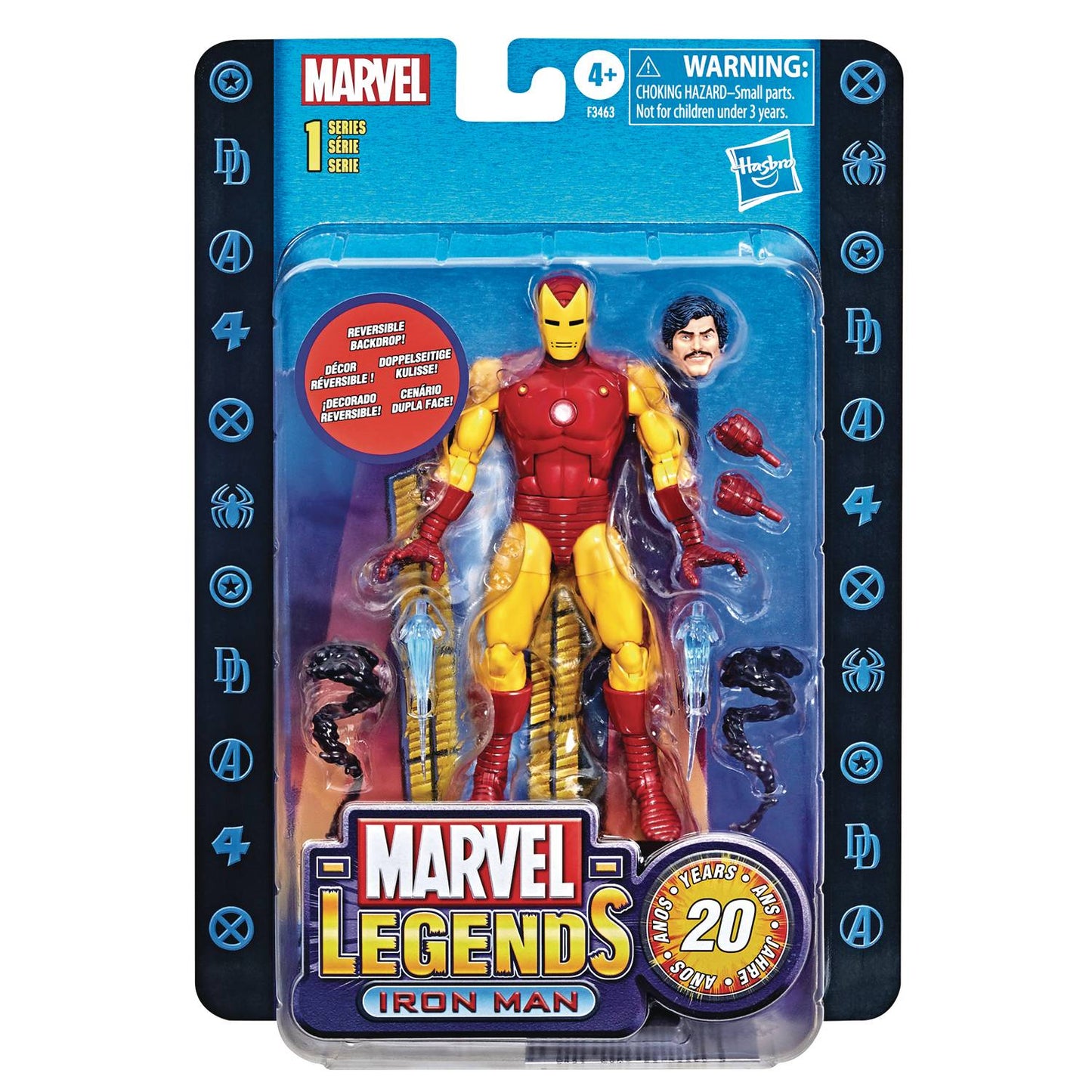 MARVEL LEGENDS 20TH ANN 6IN IRON-MAN AF